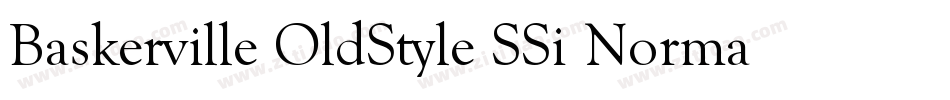 Baskerville OldStyle SSi Normal字体转换